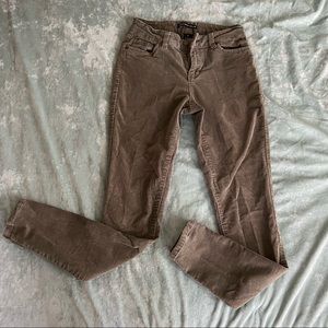 High Waist Corduroy Skinny Jean